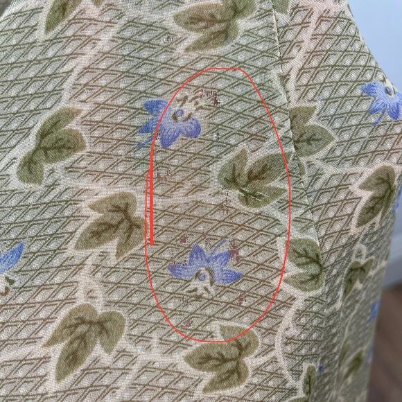 90s April Cornell Rayon Floral Maxi Button Front Sheer Dress Size Small FLAWED - Picture 13 of 16